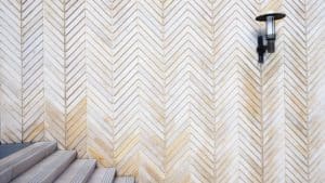 Chevron wall paneling