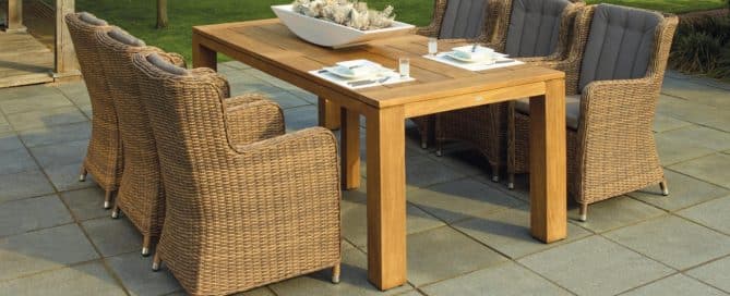 Outdoor dining table