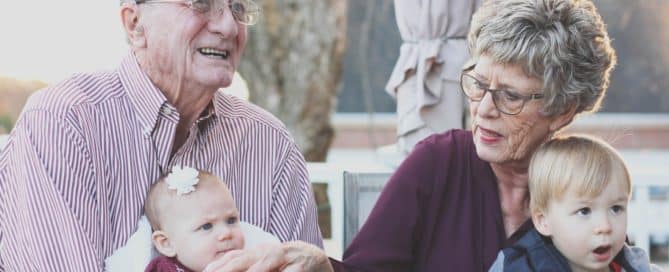 Grandparents with grandchildren